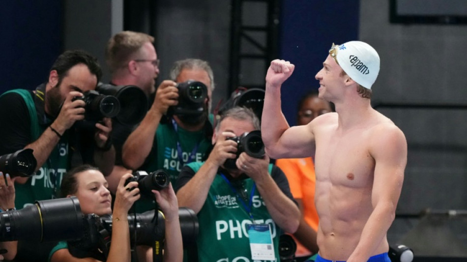 Le retour de Marchand, la r&eacute;v&eacute;lation Moluh, le record de Curtis: les temps forts de l'Euro de natation