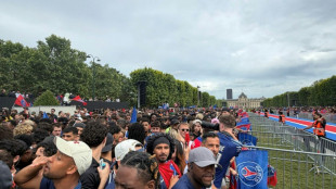 "Prolonger la f&ecirc;te": les joueurs du PSG paradent devant leurs supporters au Champ-de-Mars