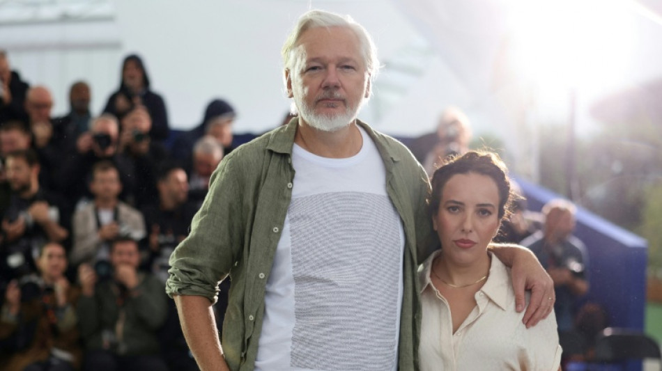'Recovered' Assange promotes Cannes documentary wearing Gaza T-shirt