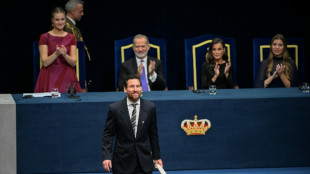 Messi receives top Spanish award from heir to throne