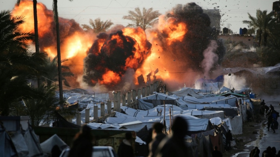 Gaza civil defence says Israeli strike kills one, tents on fire