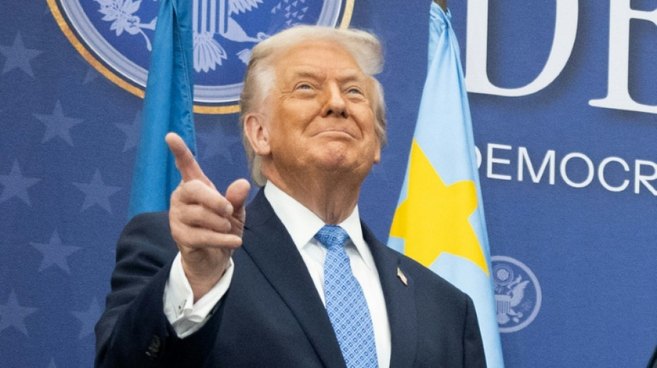 Trump revels in peace institute renamed after himself