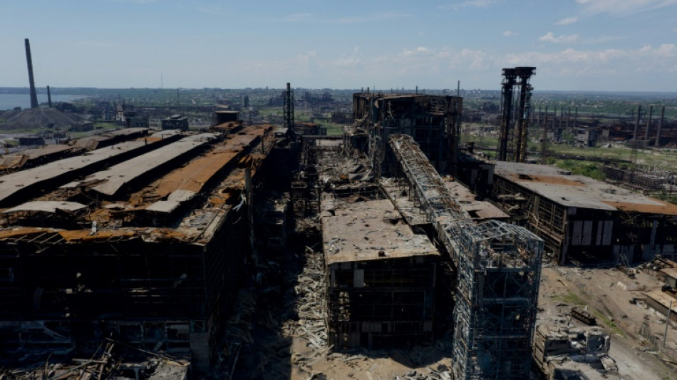 Ukraine: avec l'arm&eacute;e russe dans les ruines d'Azovstal, symbole du si&egrave;ge de Marioupol