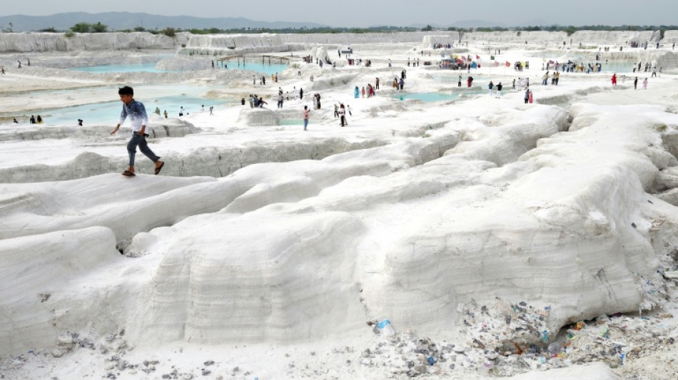 Inde: une d&eacute;charge de marbre devenue une attraction touristique