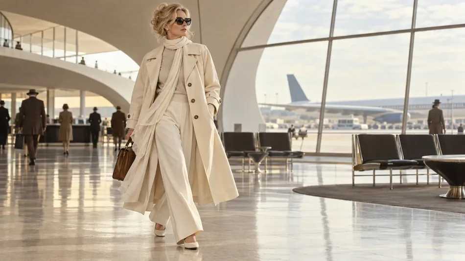 Pamela Andersonov&aacute; zvolila na podzim světl&yacute; trenčkot v oversized střihu