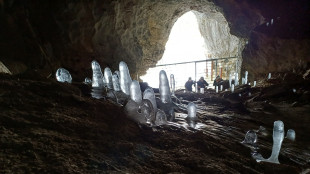 Ai piedi del Monviso delle insolite stalagmiti di ghiaccio