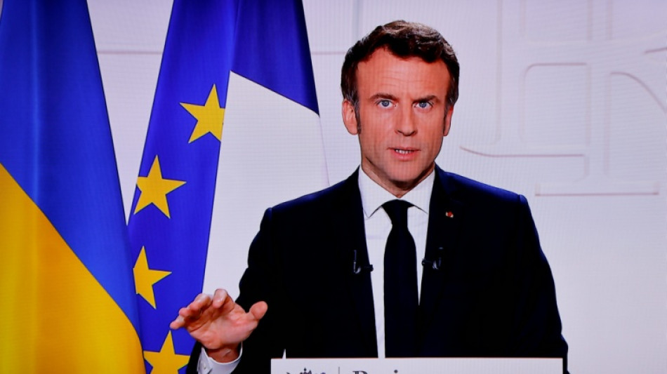 Pr&eacute;sidentielle: Macron appelle les Fran&ccedil;ais &agrave; faire front face &agrave; la guerre en Ukraine